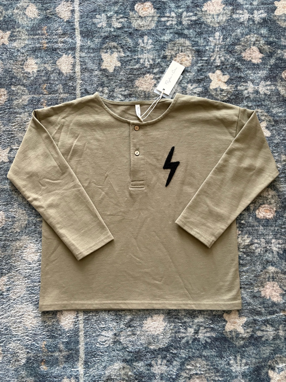 NWT Rylee + Cru Bolt Henley Sweatshirt Size 6-7